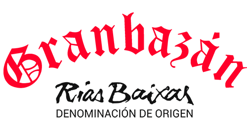 Logo Bodegas Granbazán, color rojo