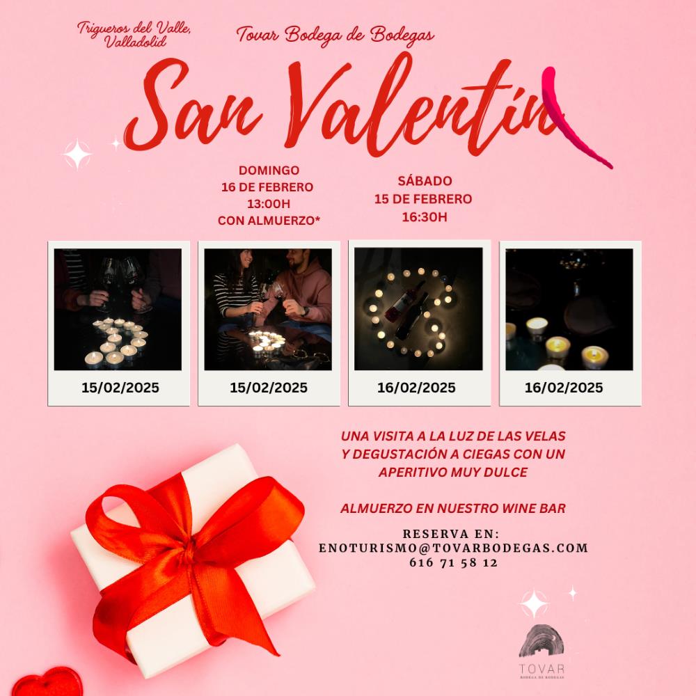 San Valentín a la Luz de las Velas en Tovar Bodega de Bodegas