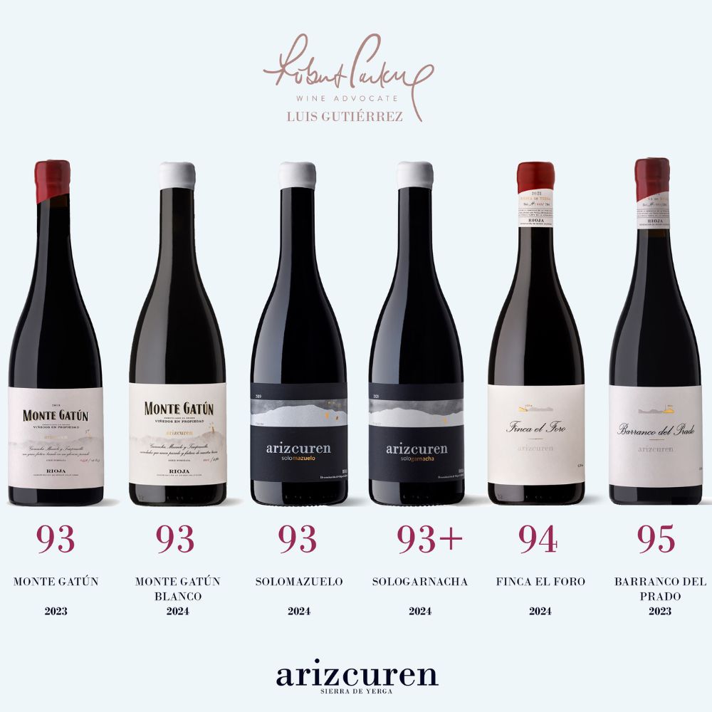 Arizcuren logra 95 puntos en Robert Parker Wine Advocate