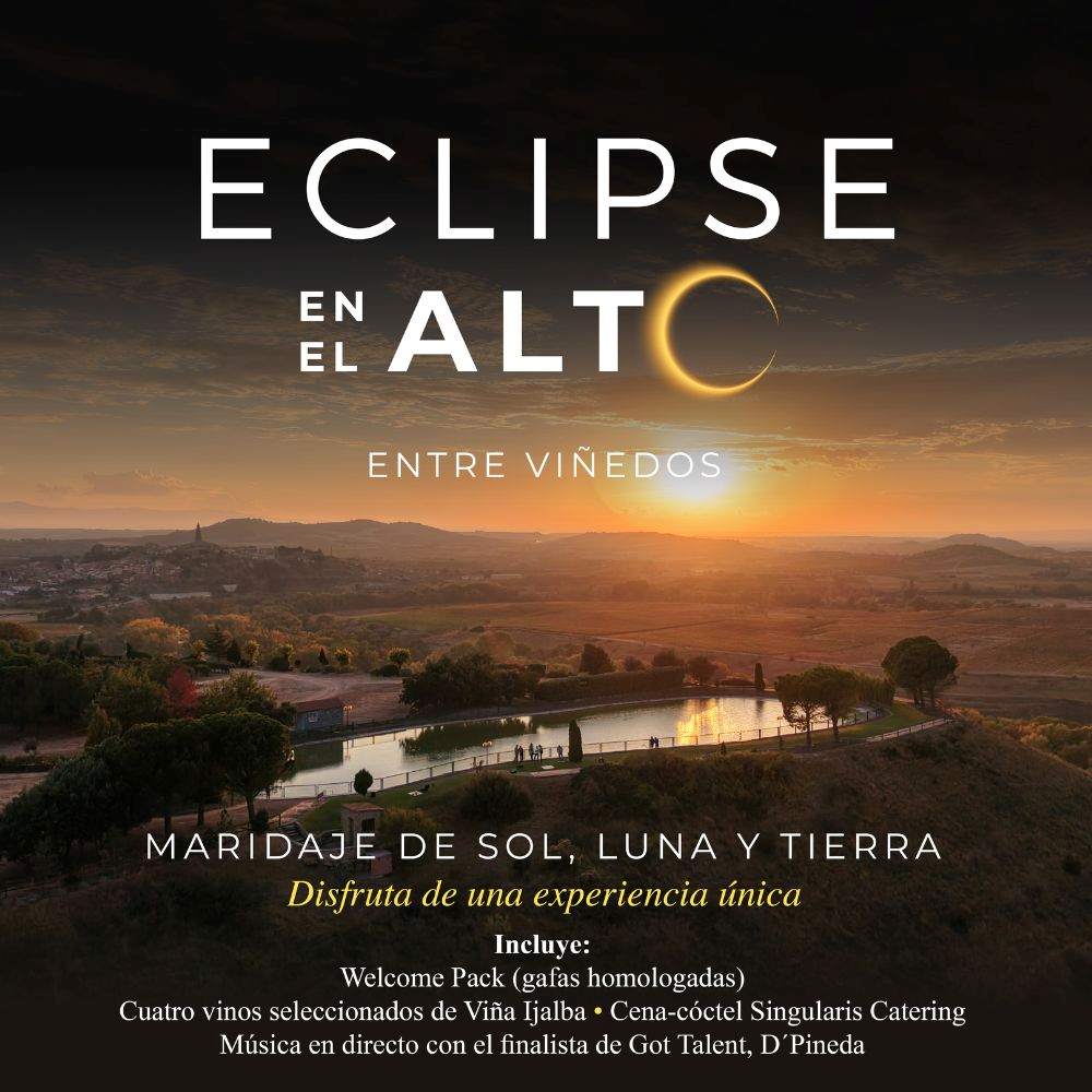 12 de Agosto: Ecplise en el Alto de San Vicente con cata de vinos y cena. 