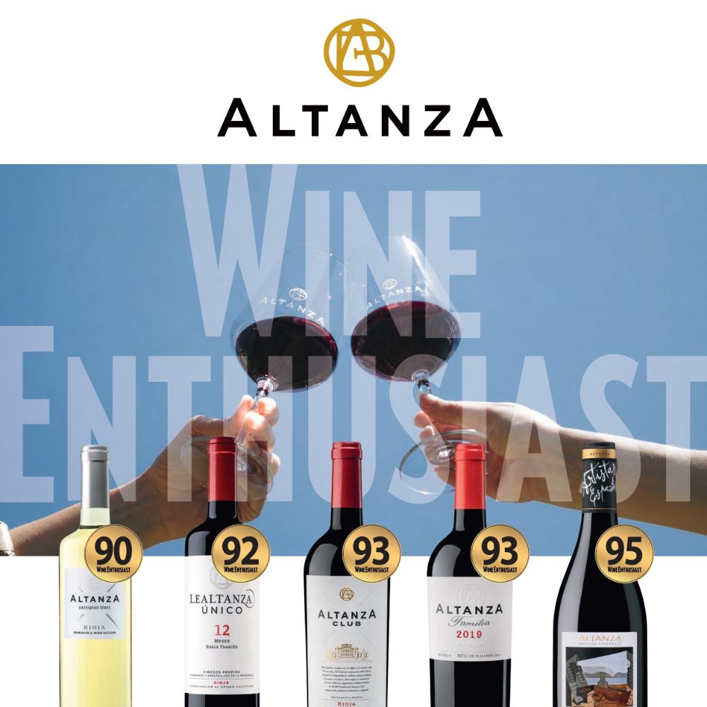 Altanza logra 95 puntos y dos Editor's Choice en Wine Enthusiast
