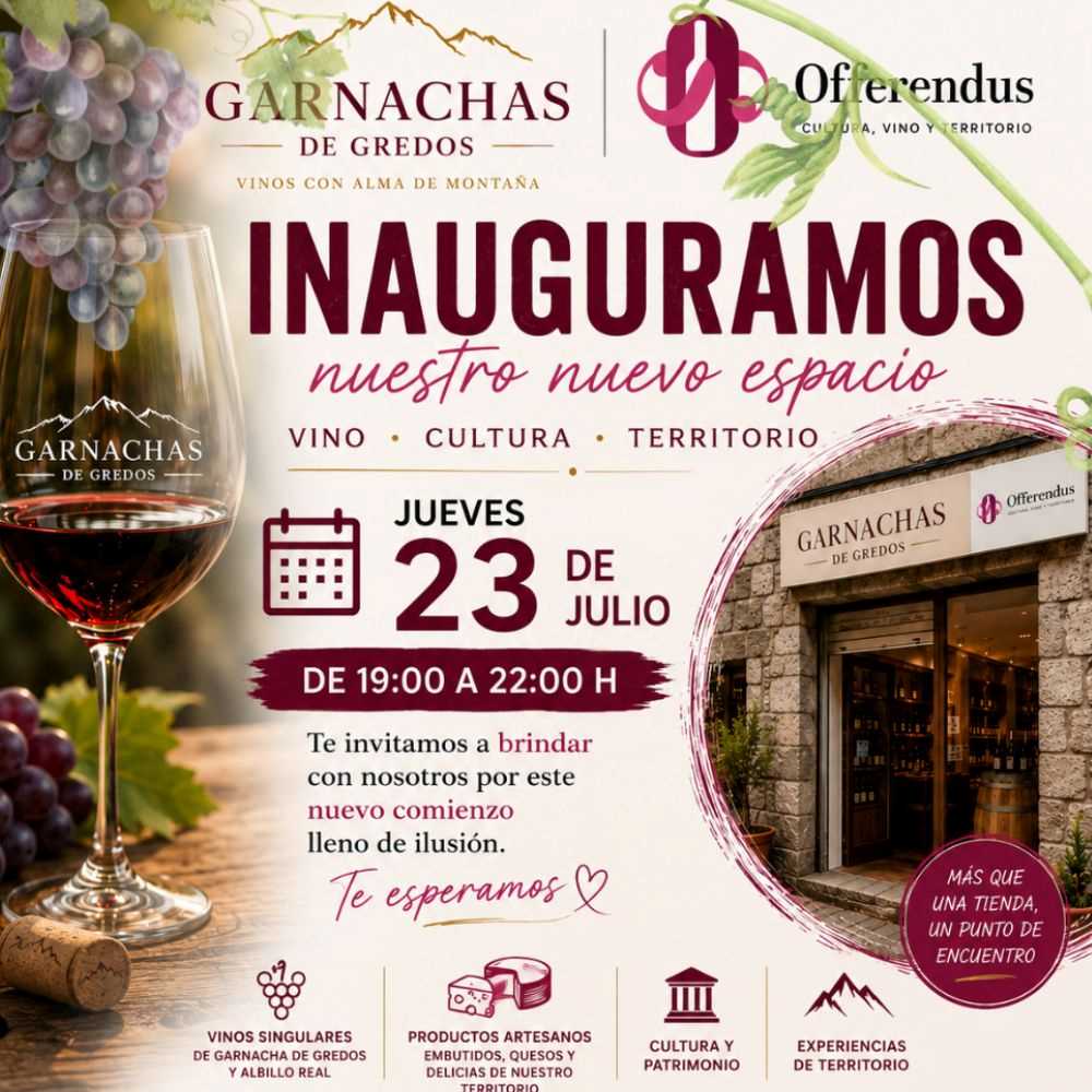 23 de julio: Innauguración de la nueva tienda de Vino Offerendus