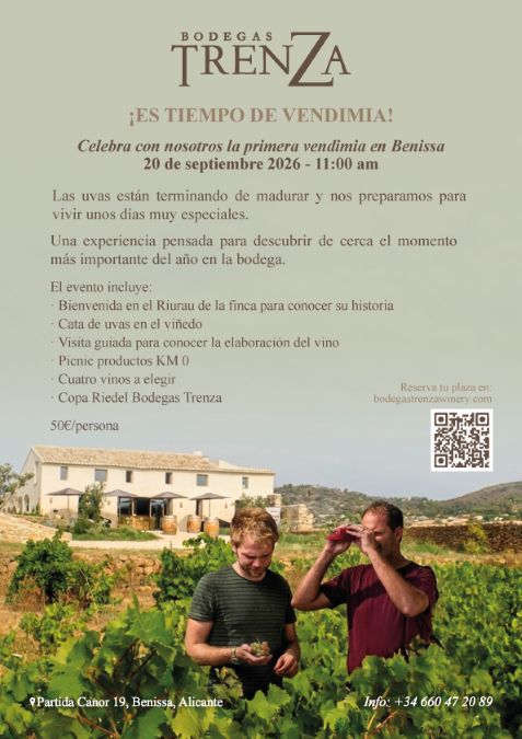 Vendimia Bodegas Trenza Benissa Alicante 2026