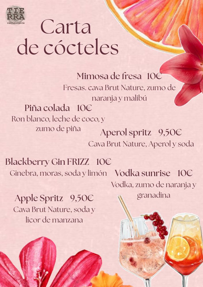 Carta Cocteles