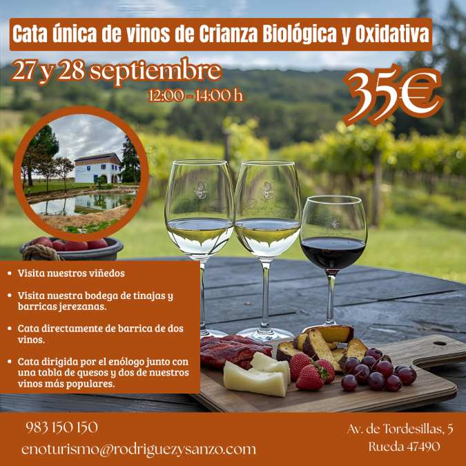 Cata Crianza Biológica y Oxidativa Rodríguez y Sanzo