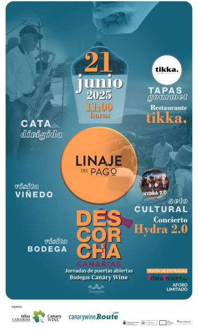 Descorcha Canarias en Bodega Linaje del Pago