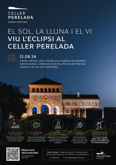 Eclipse solar en Celler Perelada Girona