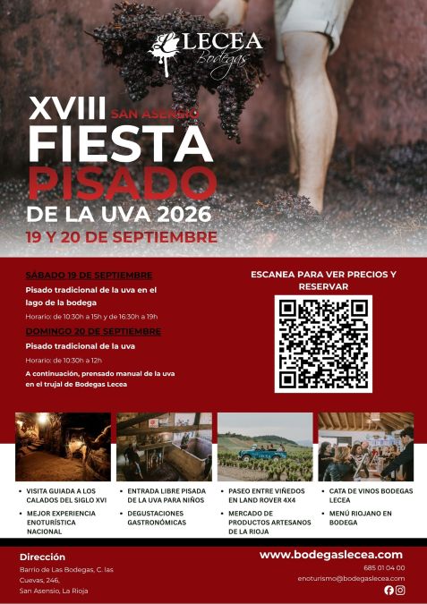 Fiesta del Pisado de la Uva 2026 Bodegas Lecea San Asensio