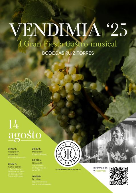 Cartel Fiesta Vendimia 2025 Ruiz Torres
