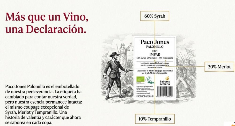 Paco Jones Palomillo 2023 botella