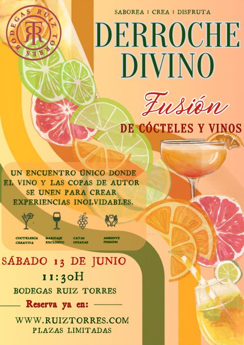 Taller cócteles con vino Bodegas Ruiz Torres Extremadura