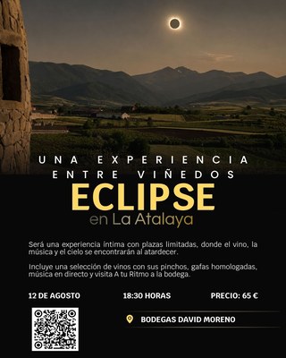 Eclipse en La Atalaya, evento enoturístico de Bodegas David Moreno el 12 de agosto en La Rioja
