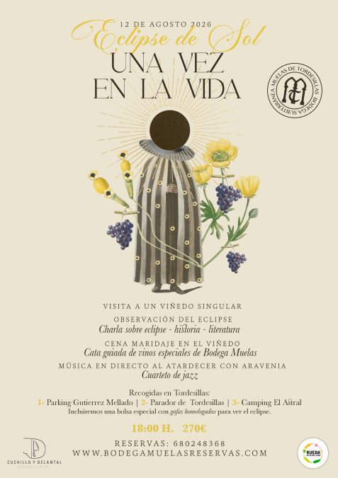Evento eclipse solar Bodega Muelas Tordesillas