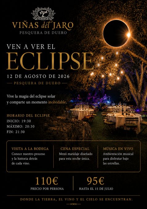 Eclipse Solar Total Viñas del Jaro Pesquera de Duero 2026