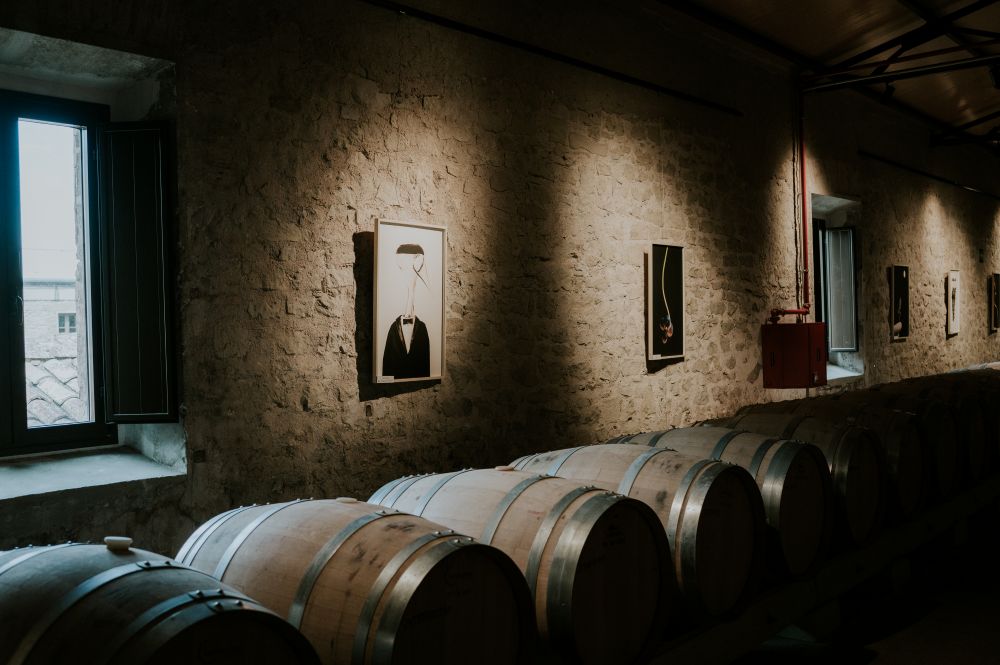 Fotografía de la exposición Los sueños del vino en Bodegas Franco-Españolas