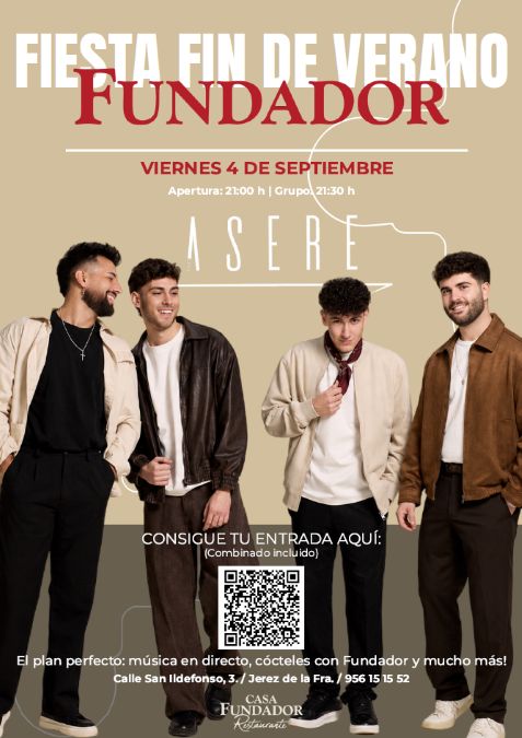 Fiesta Fin de Verano Casa Fundador con Grupo Asere