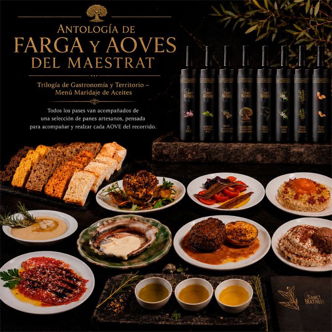 Menú Antología de Farga y AOVEs del Maestrat Besalduch Valls Bellmunt
