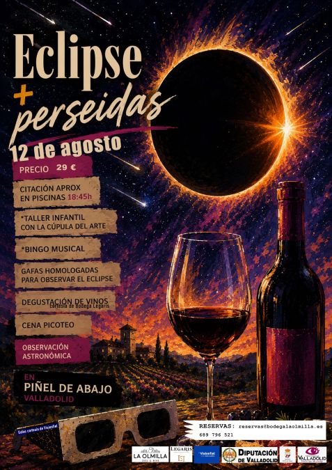 Eclipse total de sol en Piñel de Abajo, Valladolid
