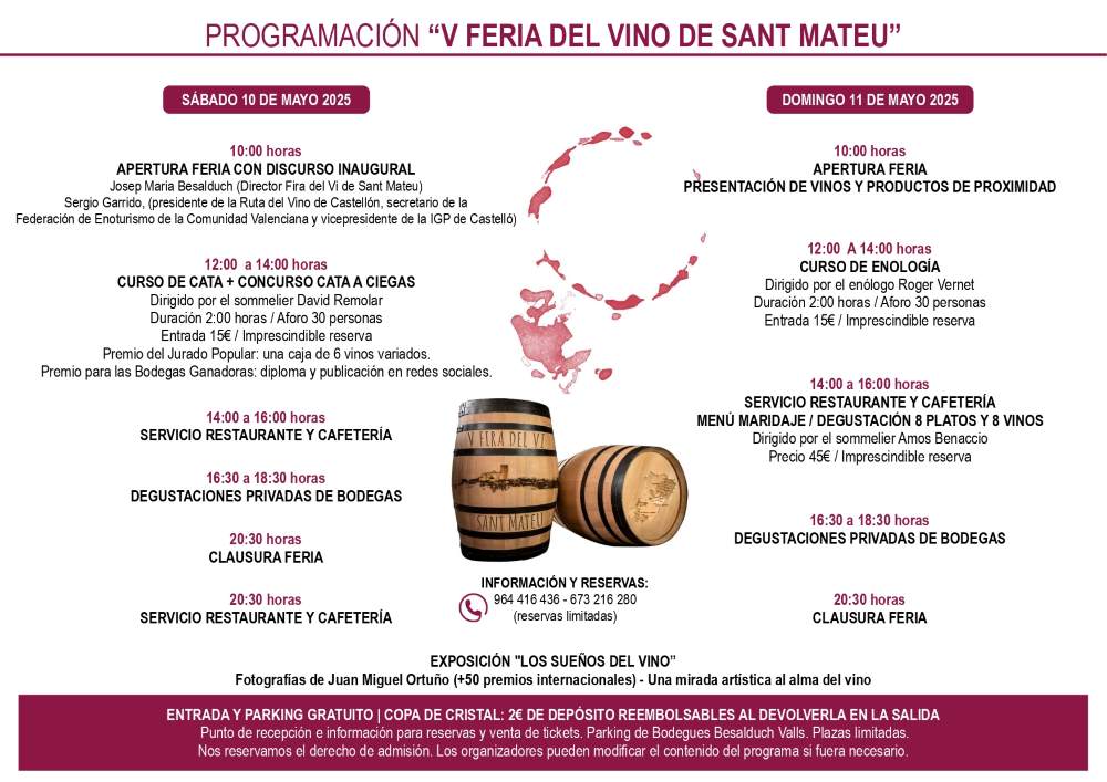 Cartel evento feria vino