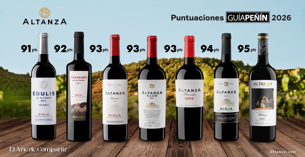 Puntuación Bodegas Altanza Guía Peñín 2026