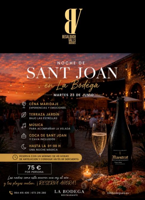 Sant Joan Dinner Bodegas Besalduch Valls y Bellmunt