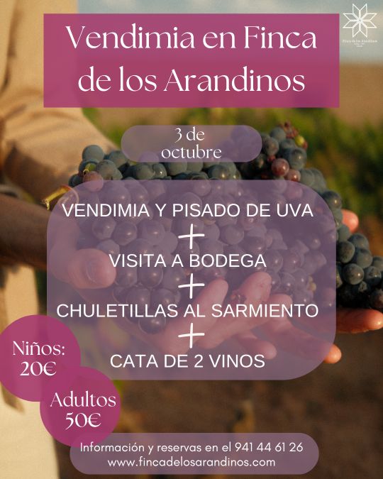 Vendimia en Finca de los Arandinos La Rioja 2026