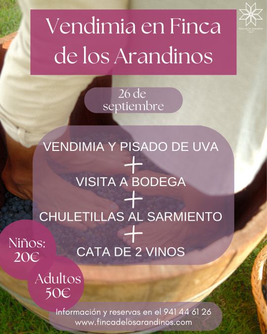 Vendimia en Finca de los Arandinos La Rioja 2026