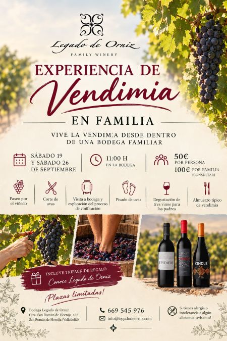Vendimia en familia en Bodegas Legado de Orniz, DO Toro