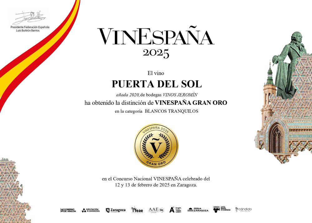 Premios VinEspaña Vinos Jeromín