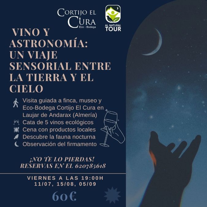 Vino y Astronomía en Cortijo El Cura