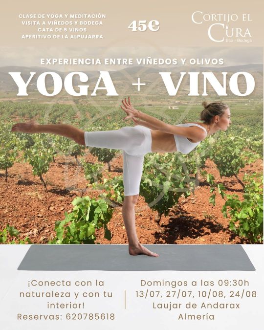 Yoga y Vino en Cortijo El Cura